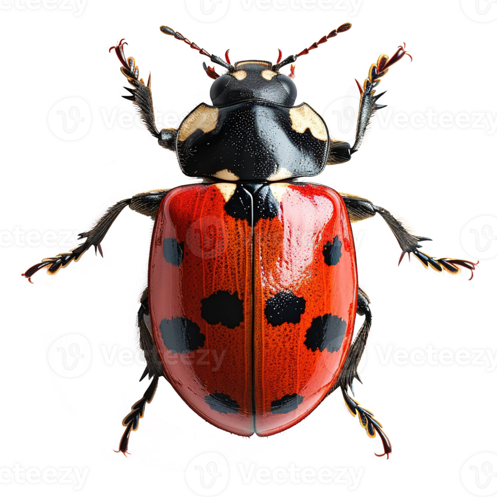 AI generated Ladybug isolated on transparent background png