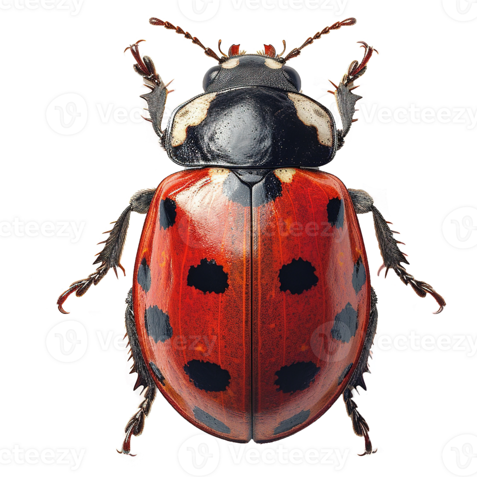 AI generated Ladybug isolated on transparent background png