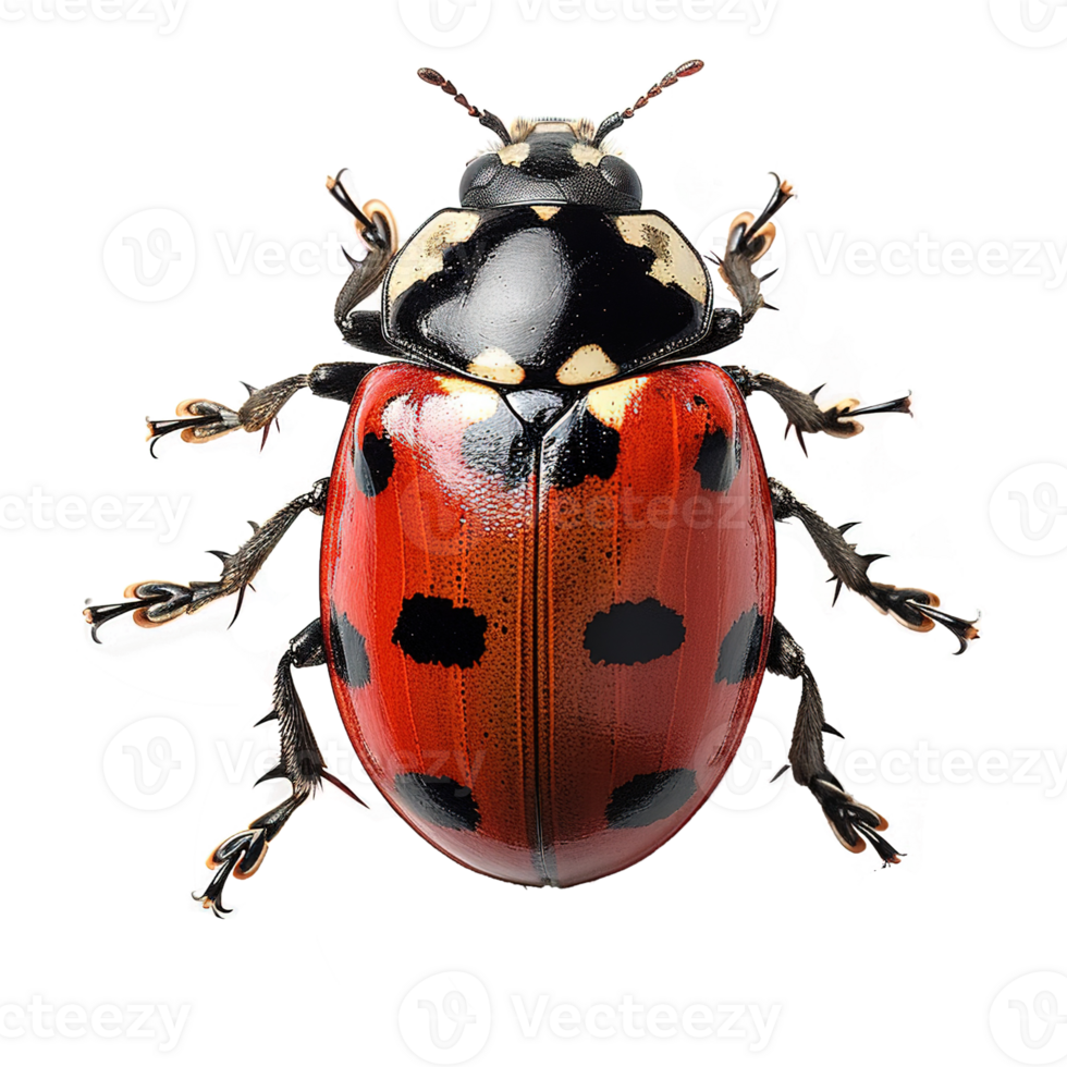 AI generated Ladybug isolated on transparent background png