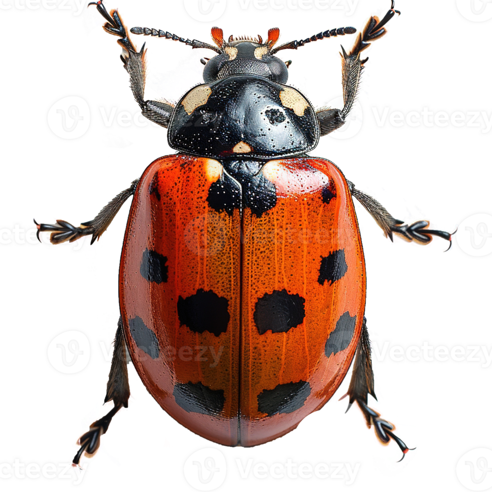 AI generated Ladybug isolated on transparent background png
