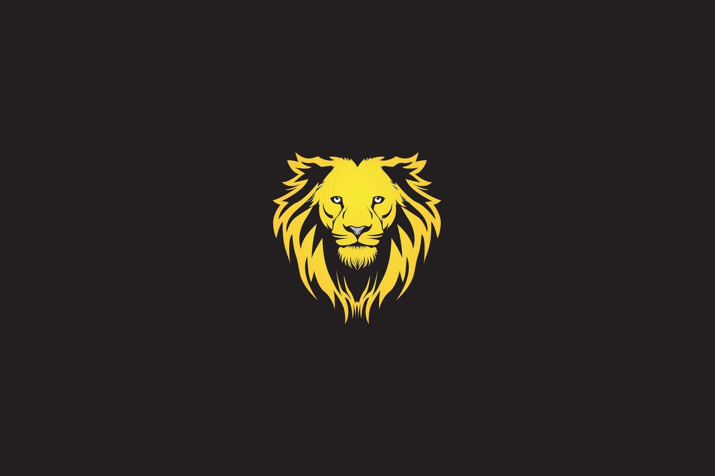 lion luxury logo icon template, elegant lion logo design illustration. vector