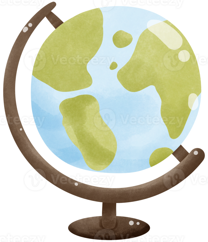 World globe with stand png