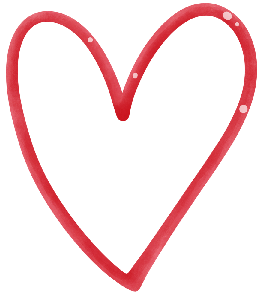 Red Heart shape png