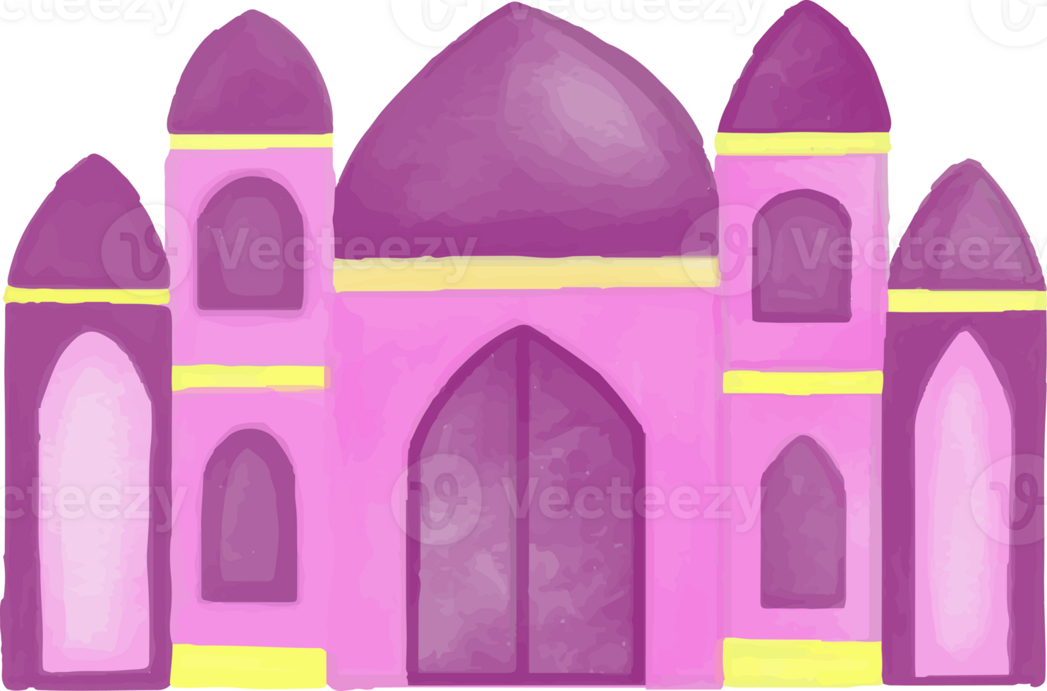 Cute Mosque illustration png