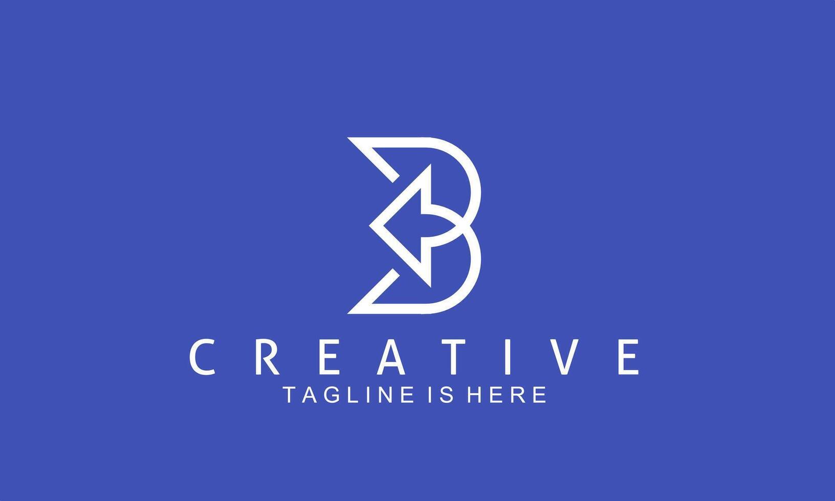 Letter B Creative Logo. vector