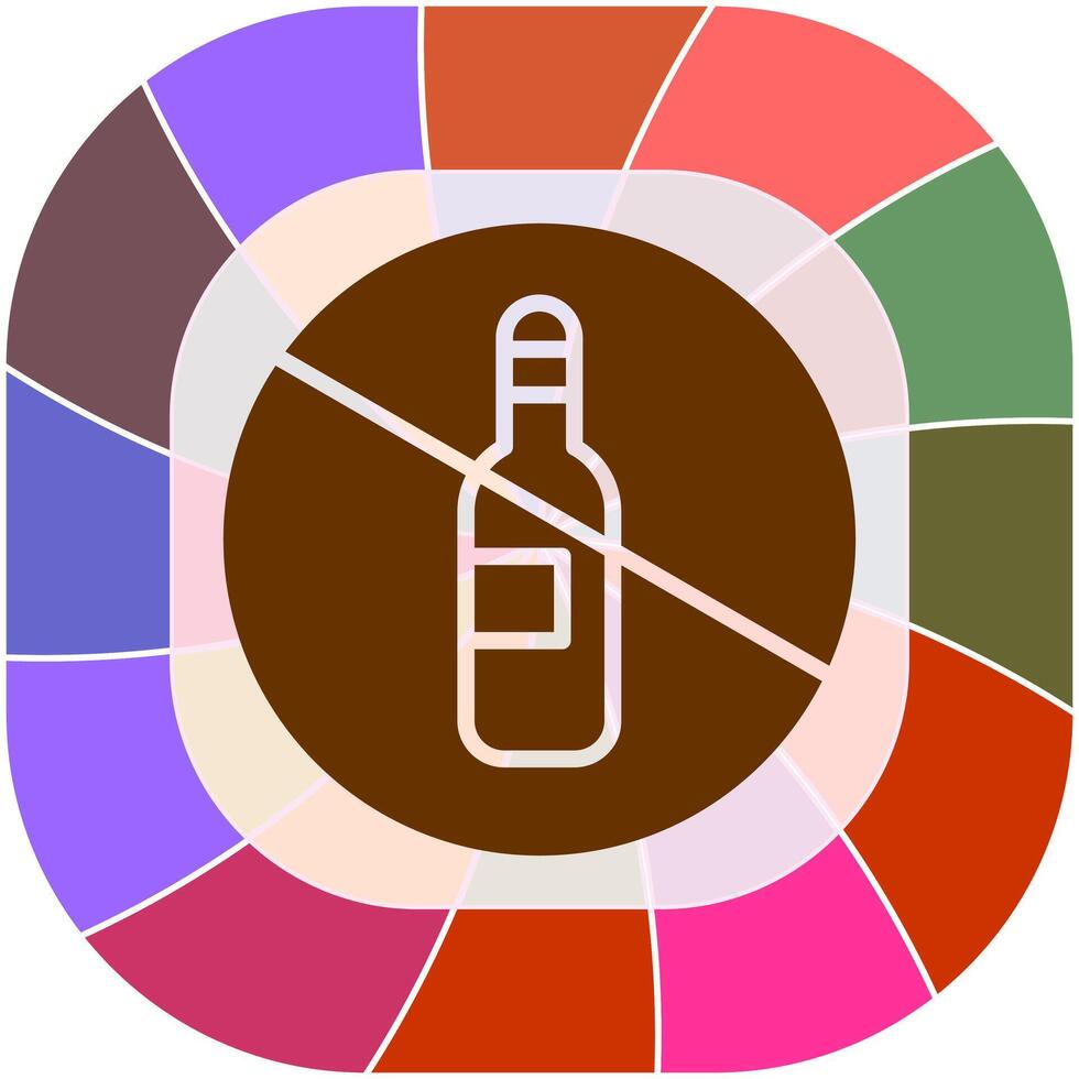 No Drinking Vector Icon