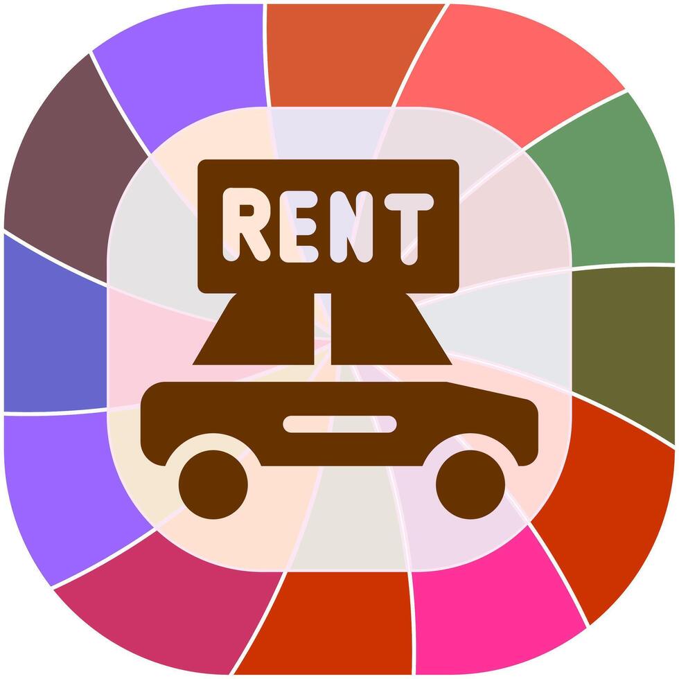 Rent a Car Vector Icon