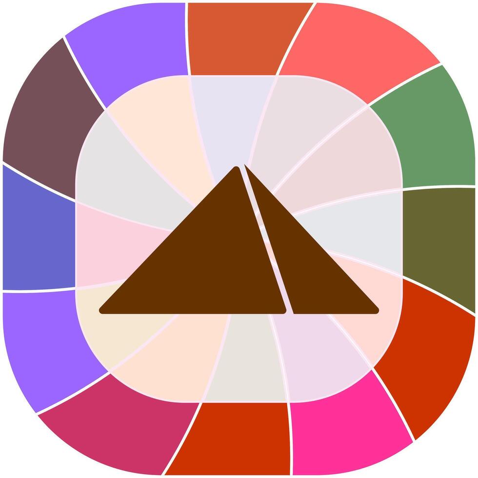 Pyramid Vector Icon