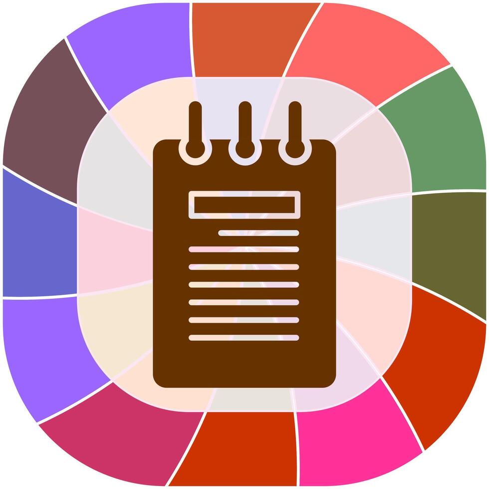 Notepad Vector Icon