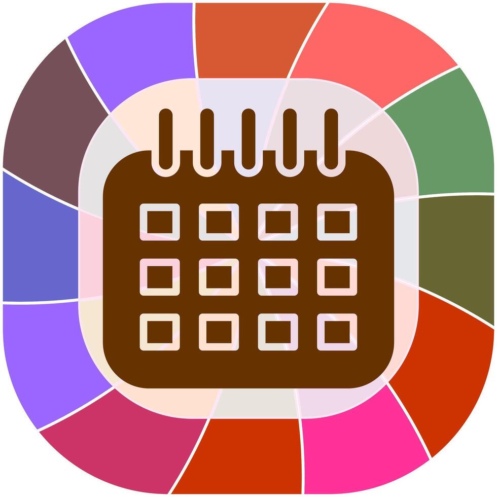 Marked Calendar Vector Icon