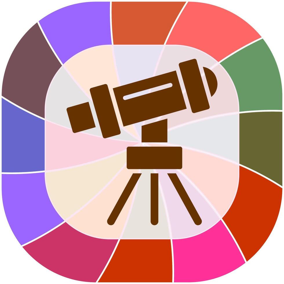 Telescope on Stand Vector Icon