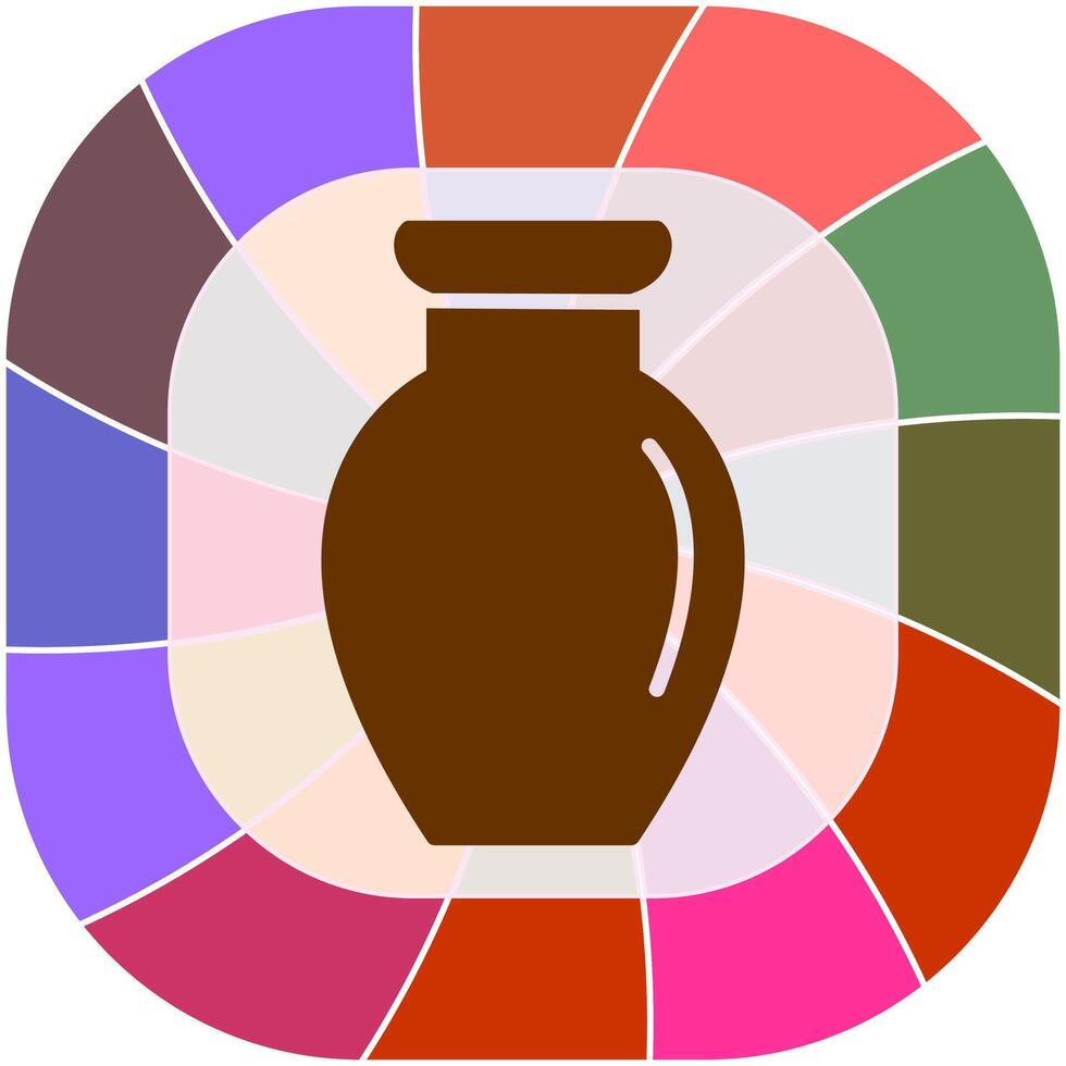 Vase Exhibit Vector Icon