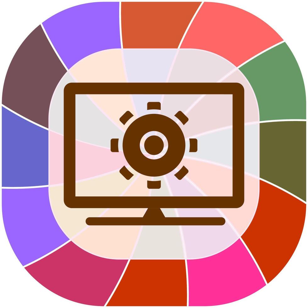 Computer Settings Vector Icon