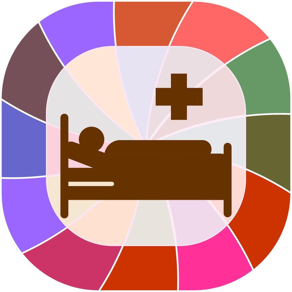 Patient Bed Vector Icon