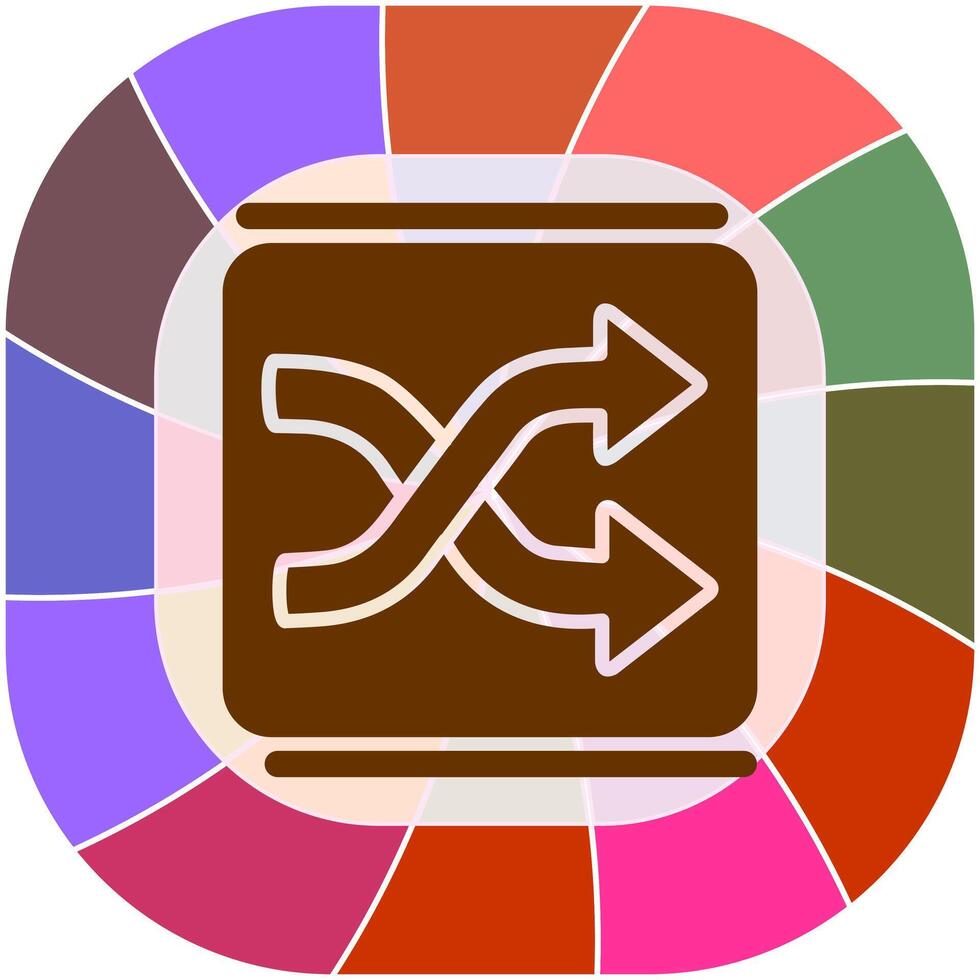 Shuffle Vector Icon