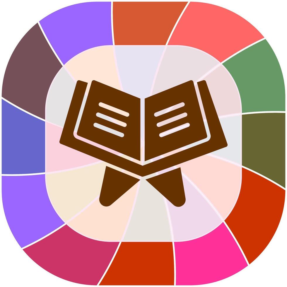 Reading Holy Book Vector Icon