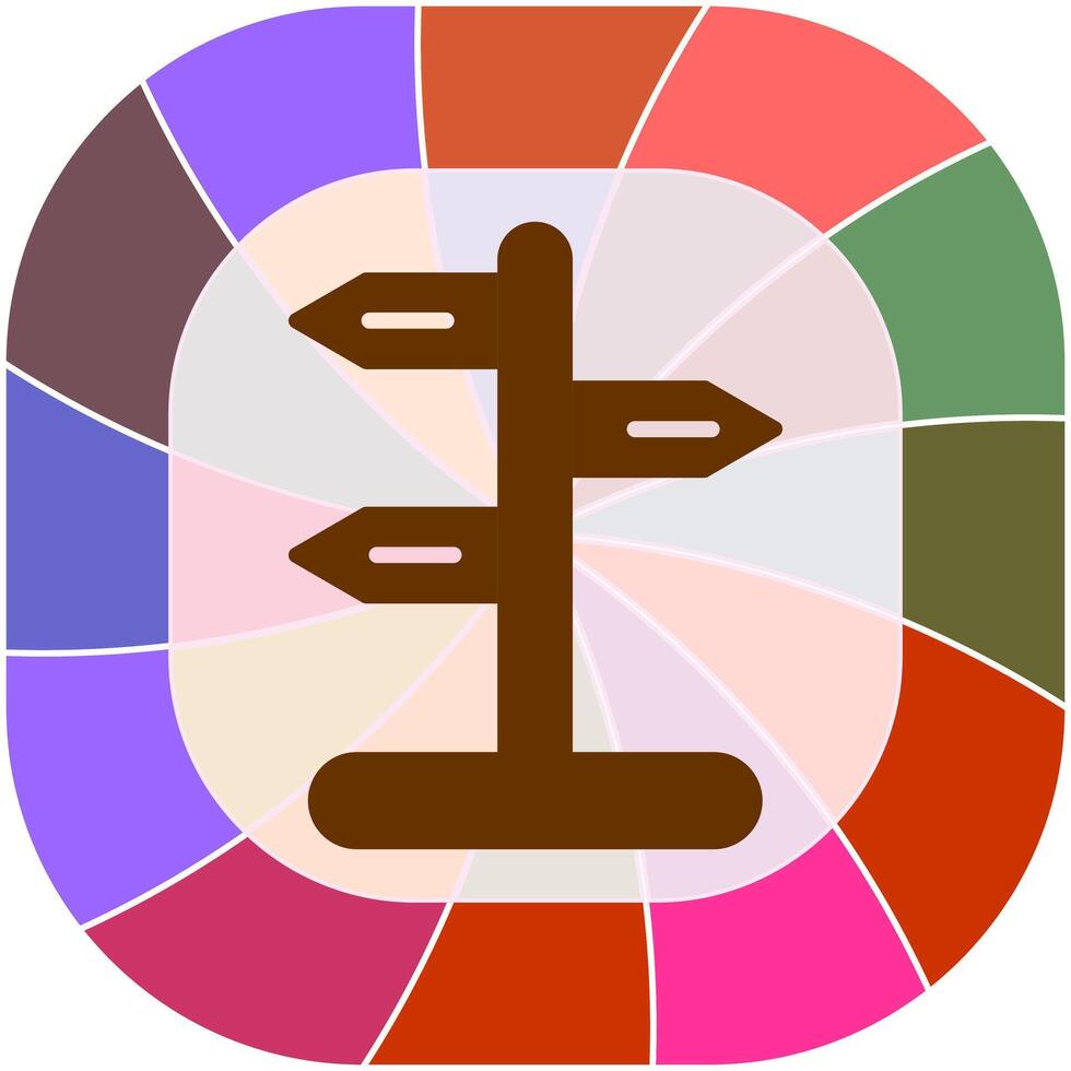 Signpost Vector Icon