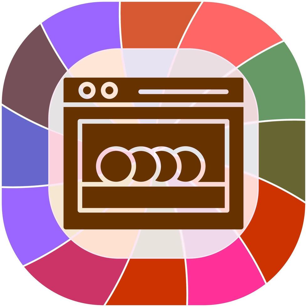 Dishwasher Vector Icon