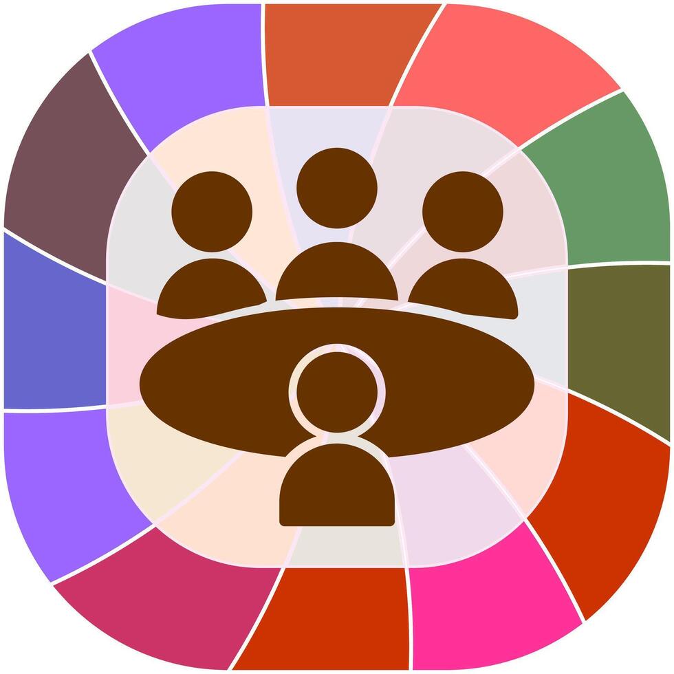 Conference Table Vector Icon