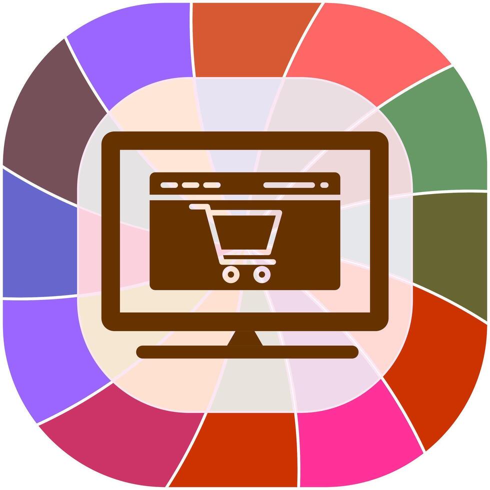 icono de vector de configuración de comercio electrónico