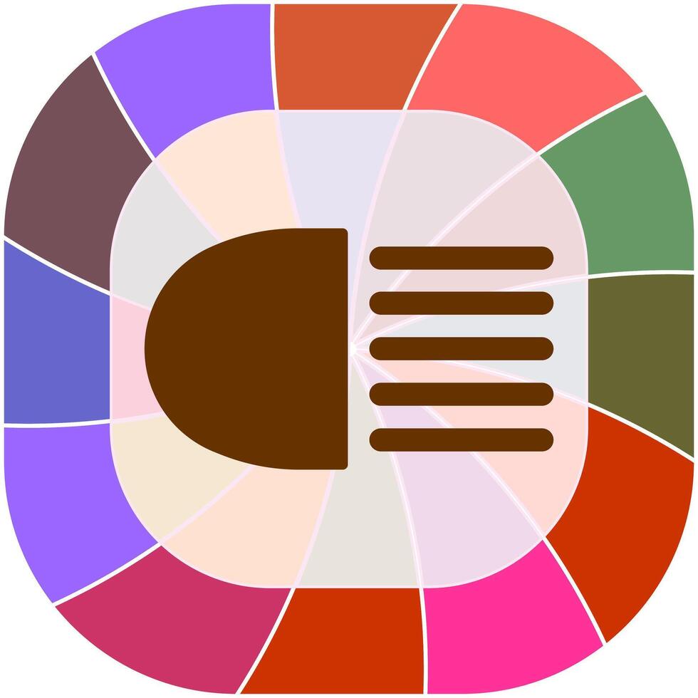 Headlight Vector Icon