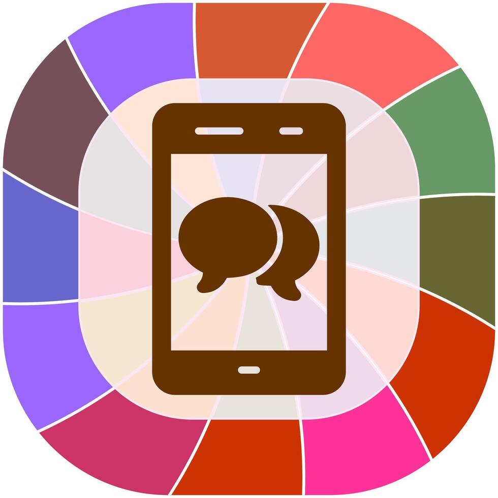 Double Message Bubble Vector Icon