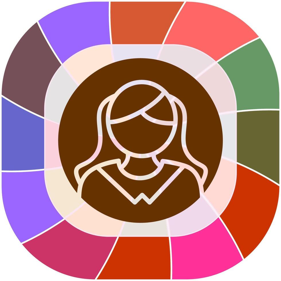 Female Profile Vector Icon