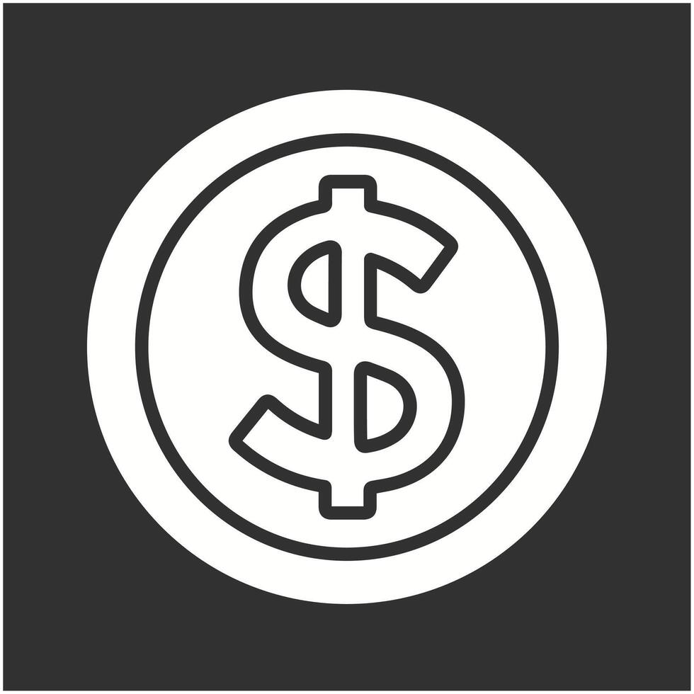 Dollar Symbol Vector Icon