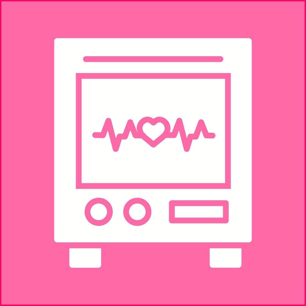 Heart Rate Machine Vector Icon