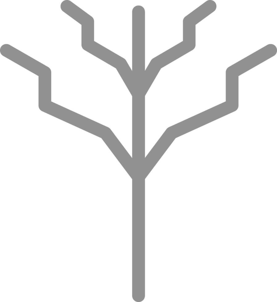 árbol sin hojas vector icono