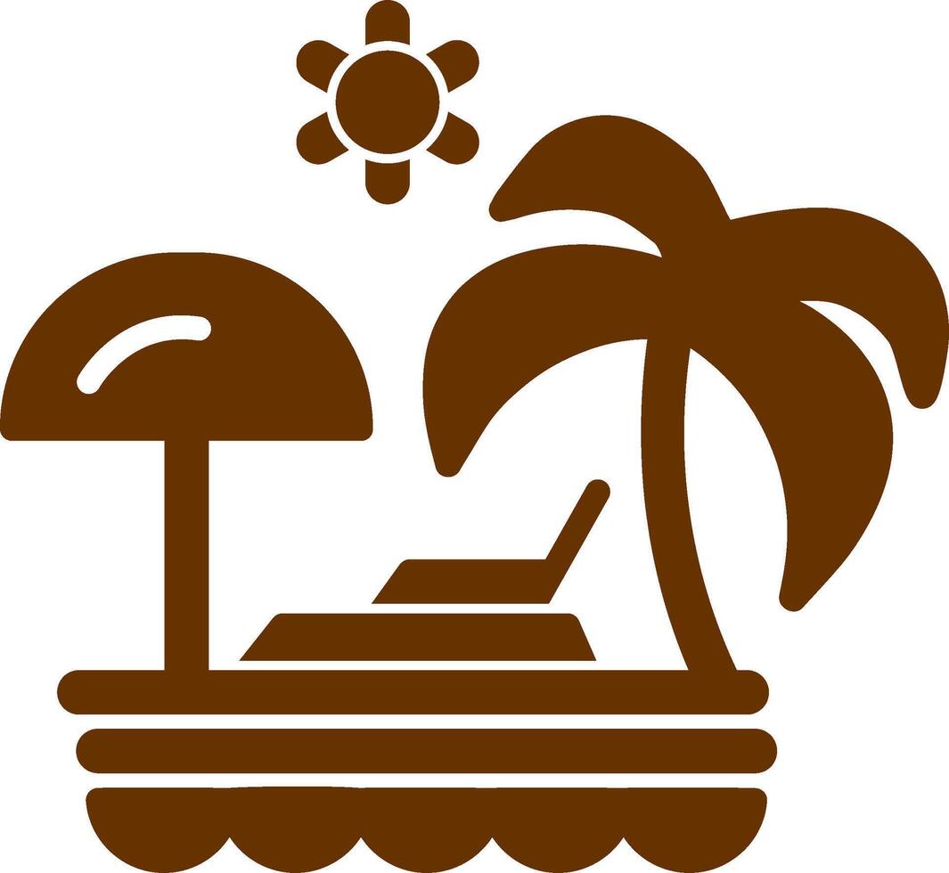 Vacation Spots Vector Icon