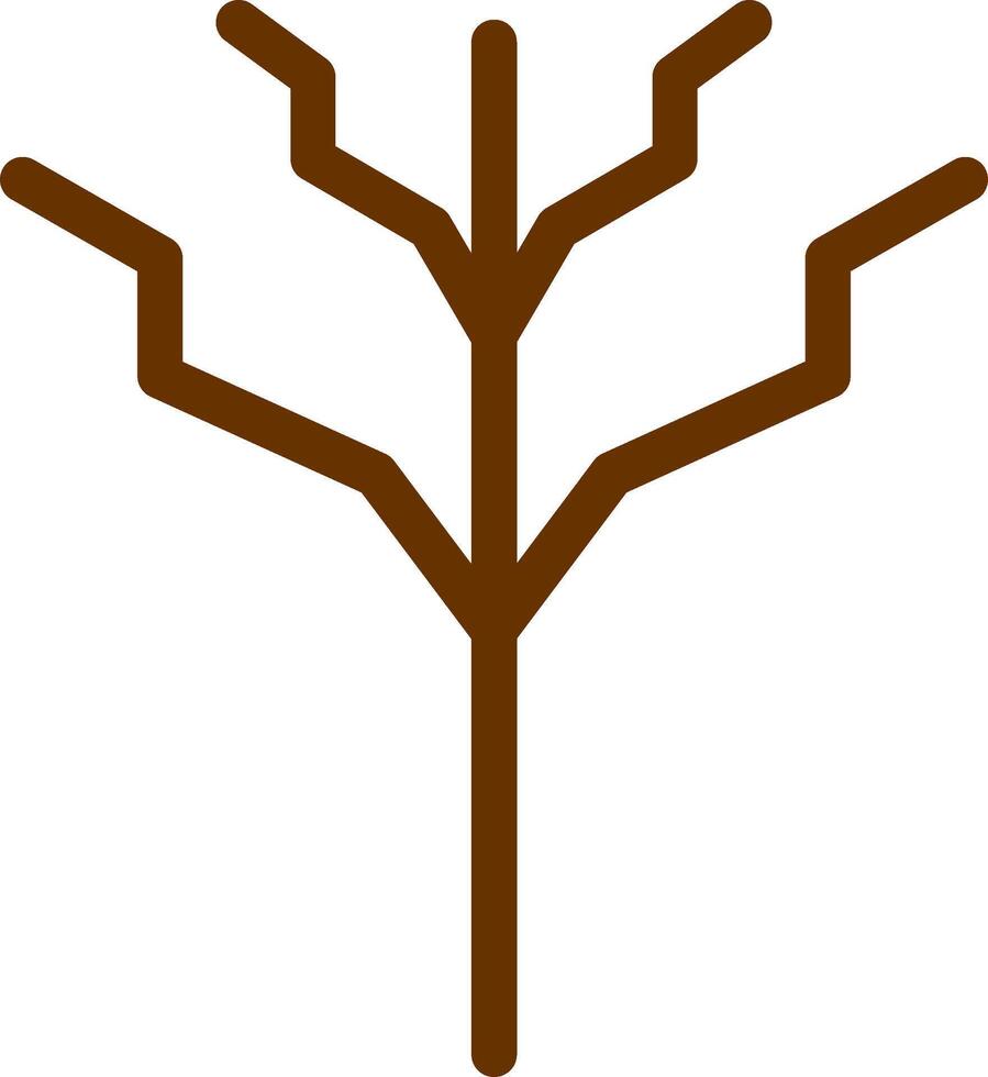 árbol sin hojas vector icono