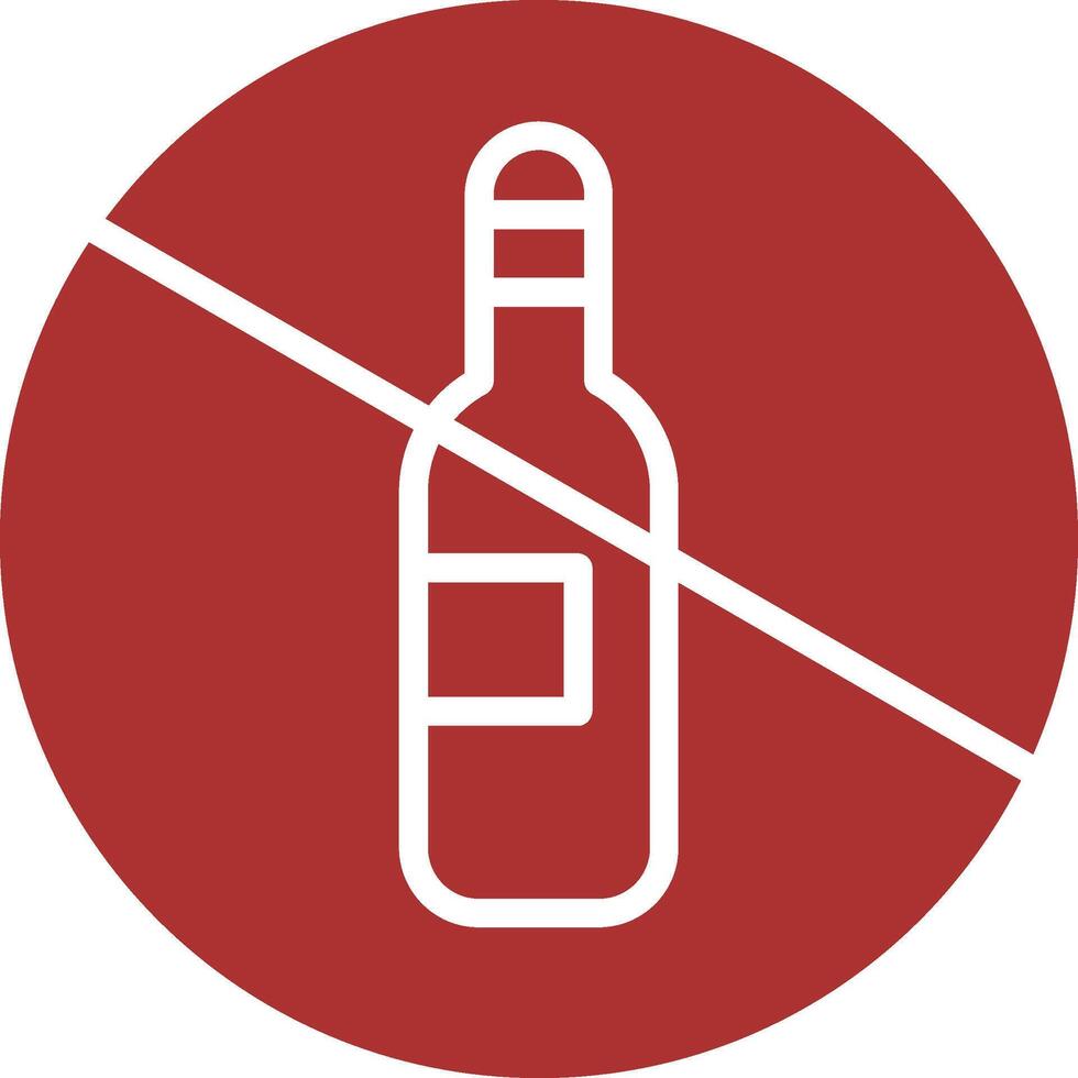No Drinking Vector Icon