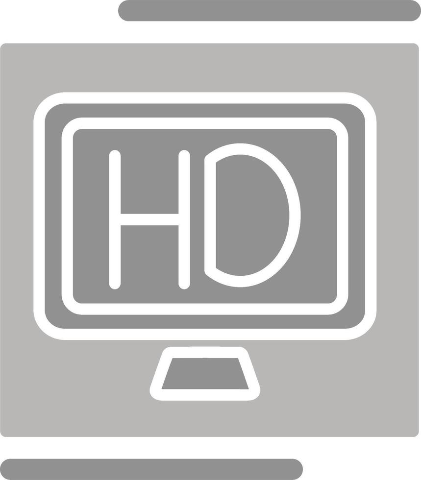 hd calidad vector icono