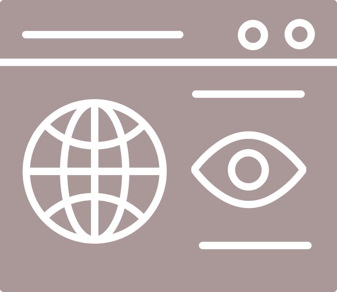 Web Visibility Vector Icon