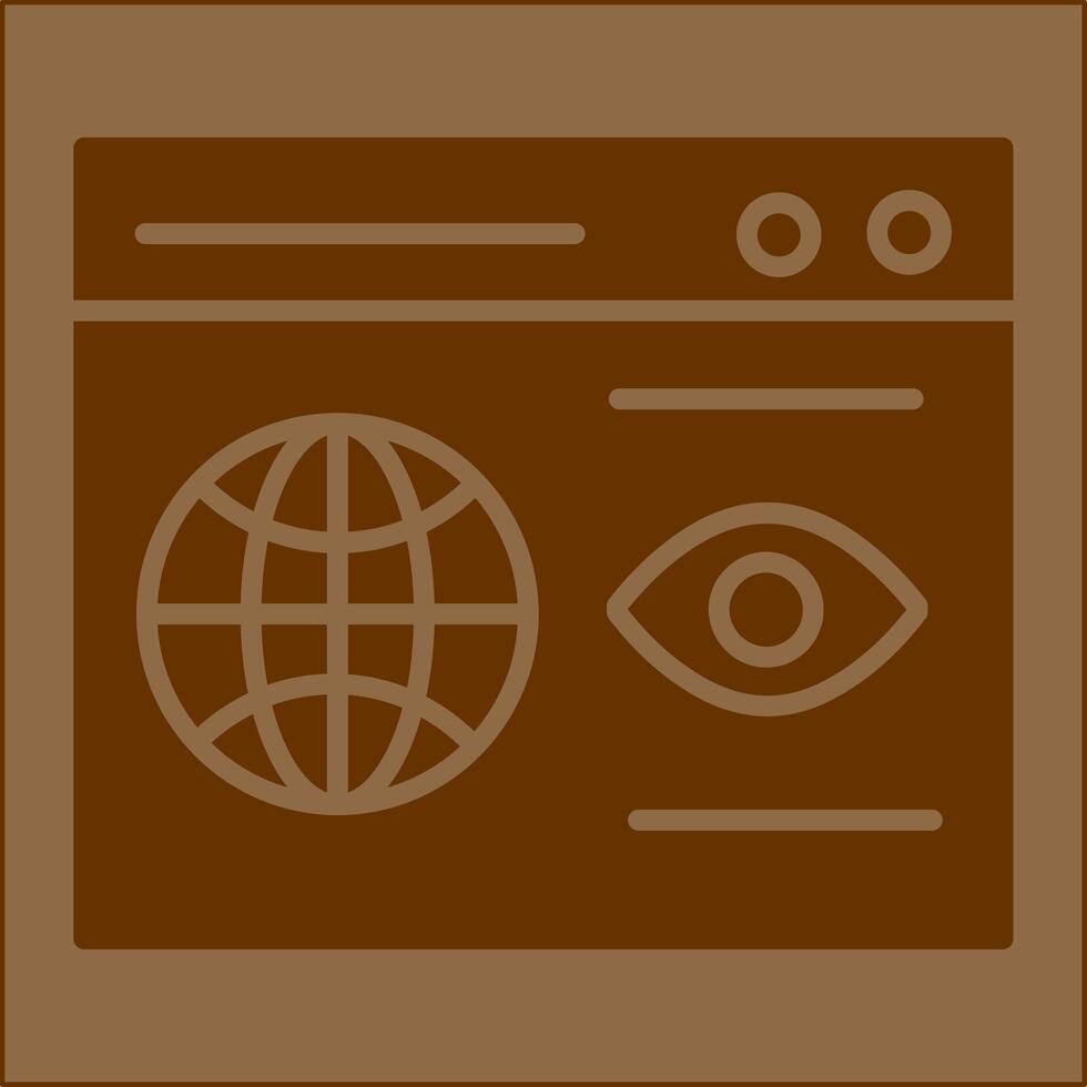 Web Visibility Vector Icon