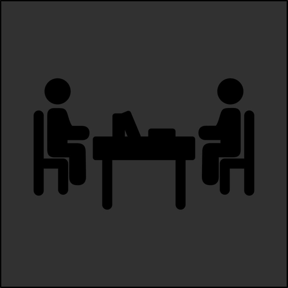 Two Students Studying Vector Icon