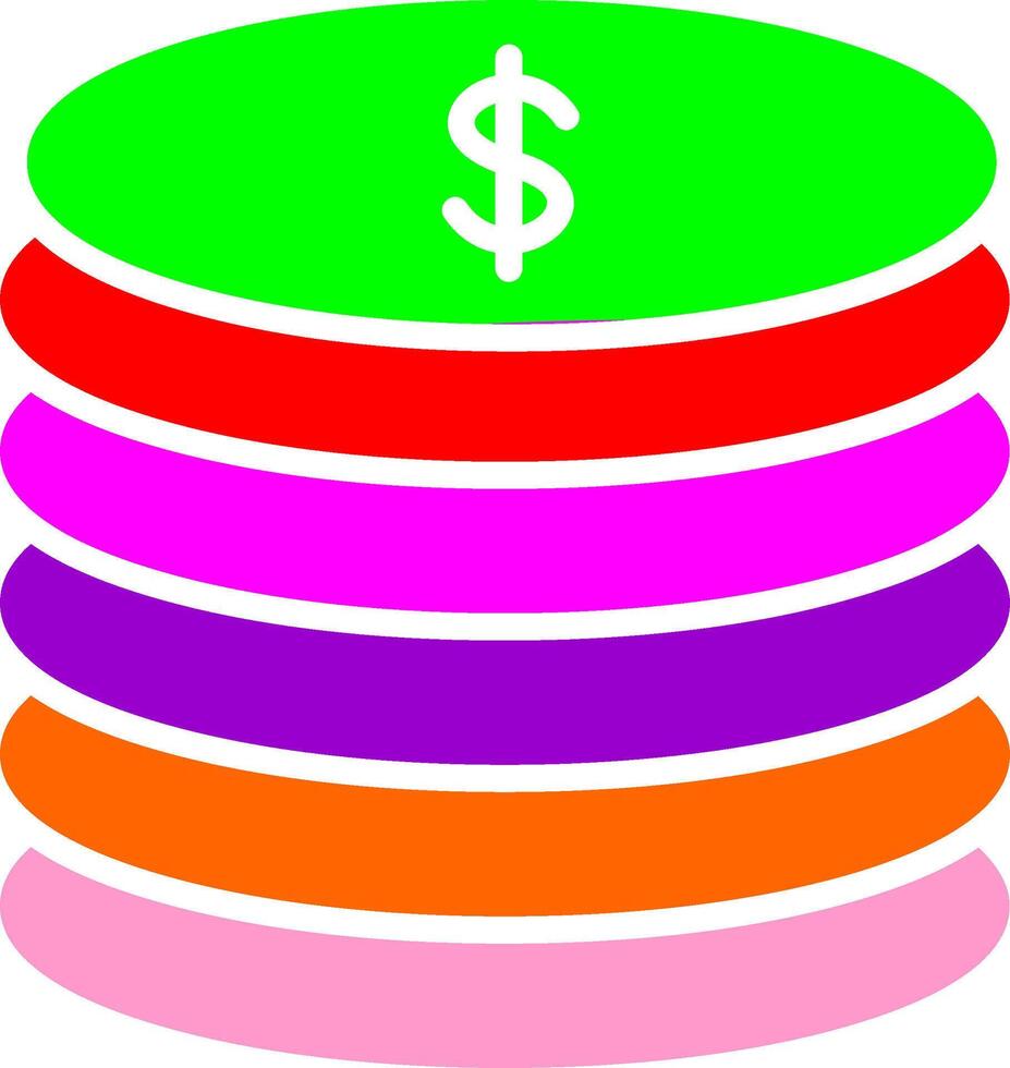 Stack of Coins Vector Icon