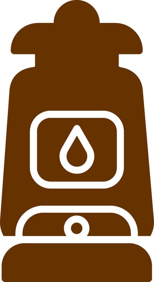 Oil Lamp Vector Icon
