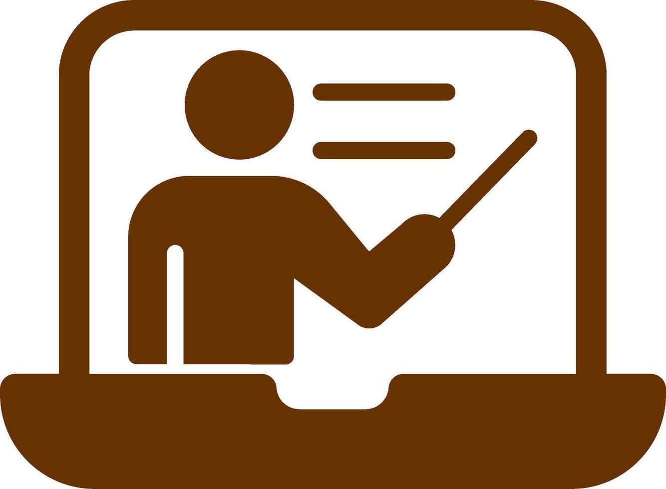 Online Lesson Vector Icon