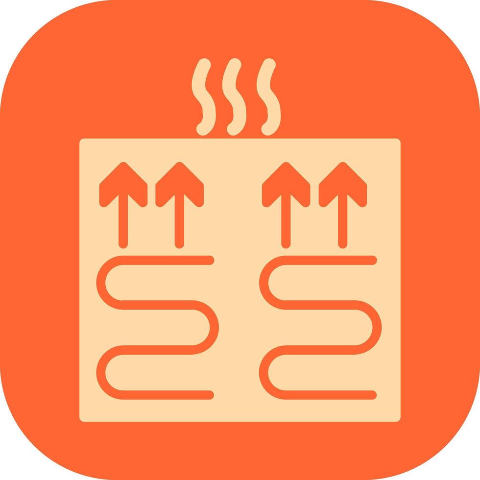 Underfloor Heating Vector Icon