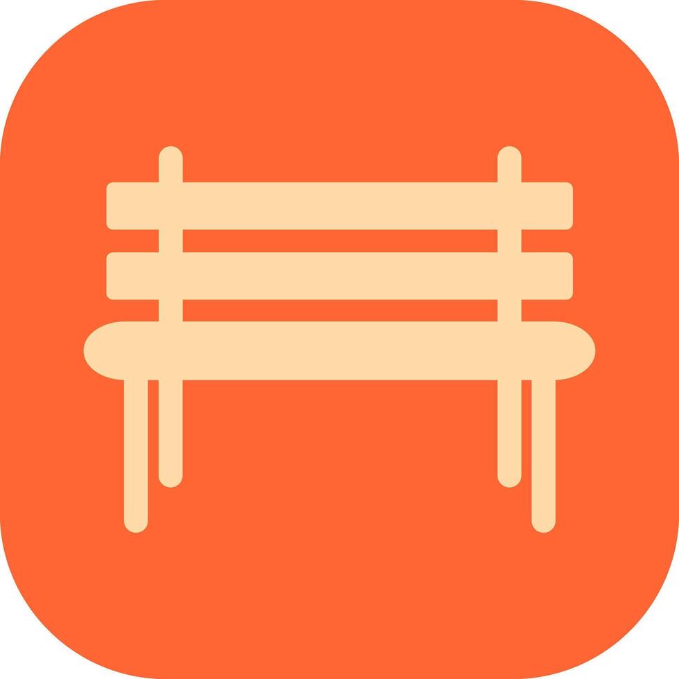 Garden Bench Vector Icon