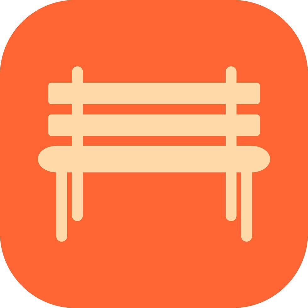 Garden Bench Vector Icon