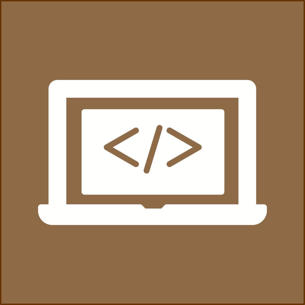 Coding Computer Vector Icon