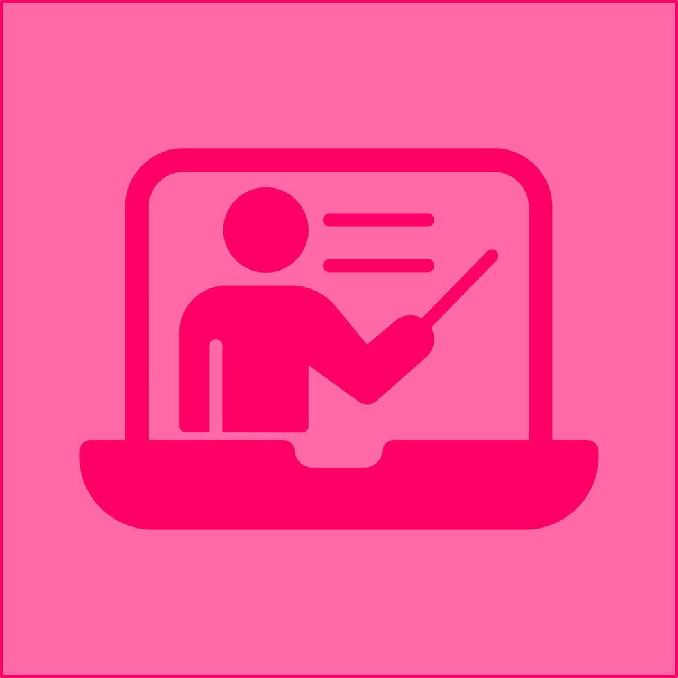 Online Lesson Vector Icon