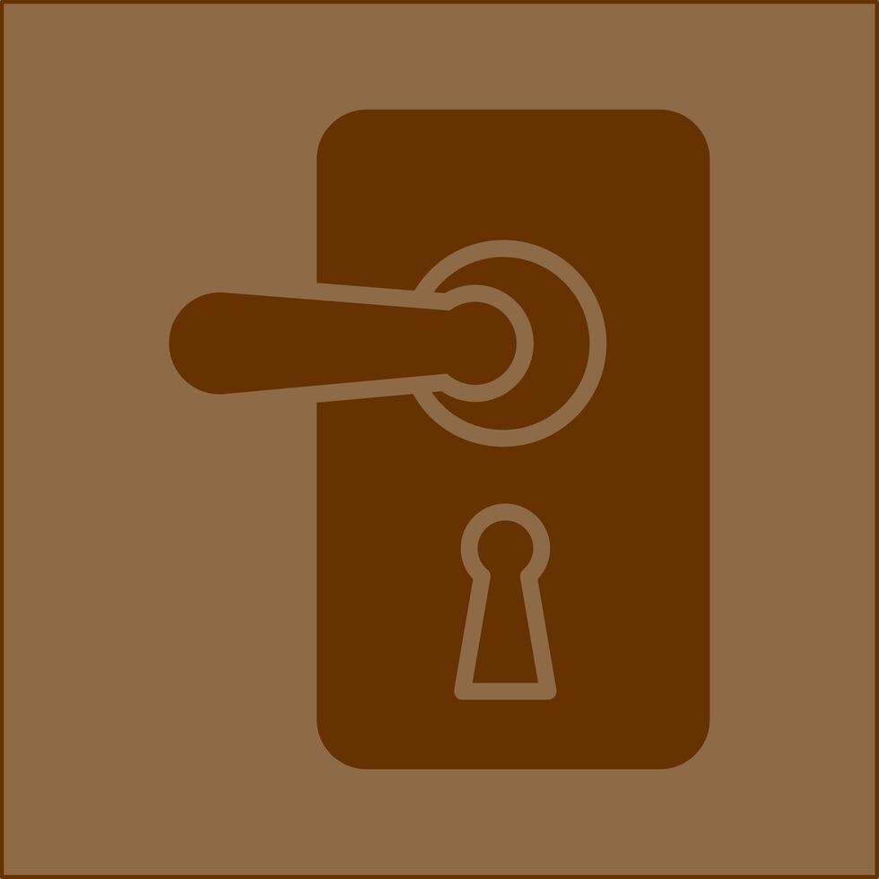 Door Lock Vector Icon