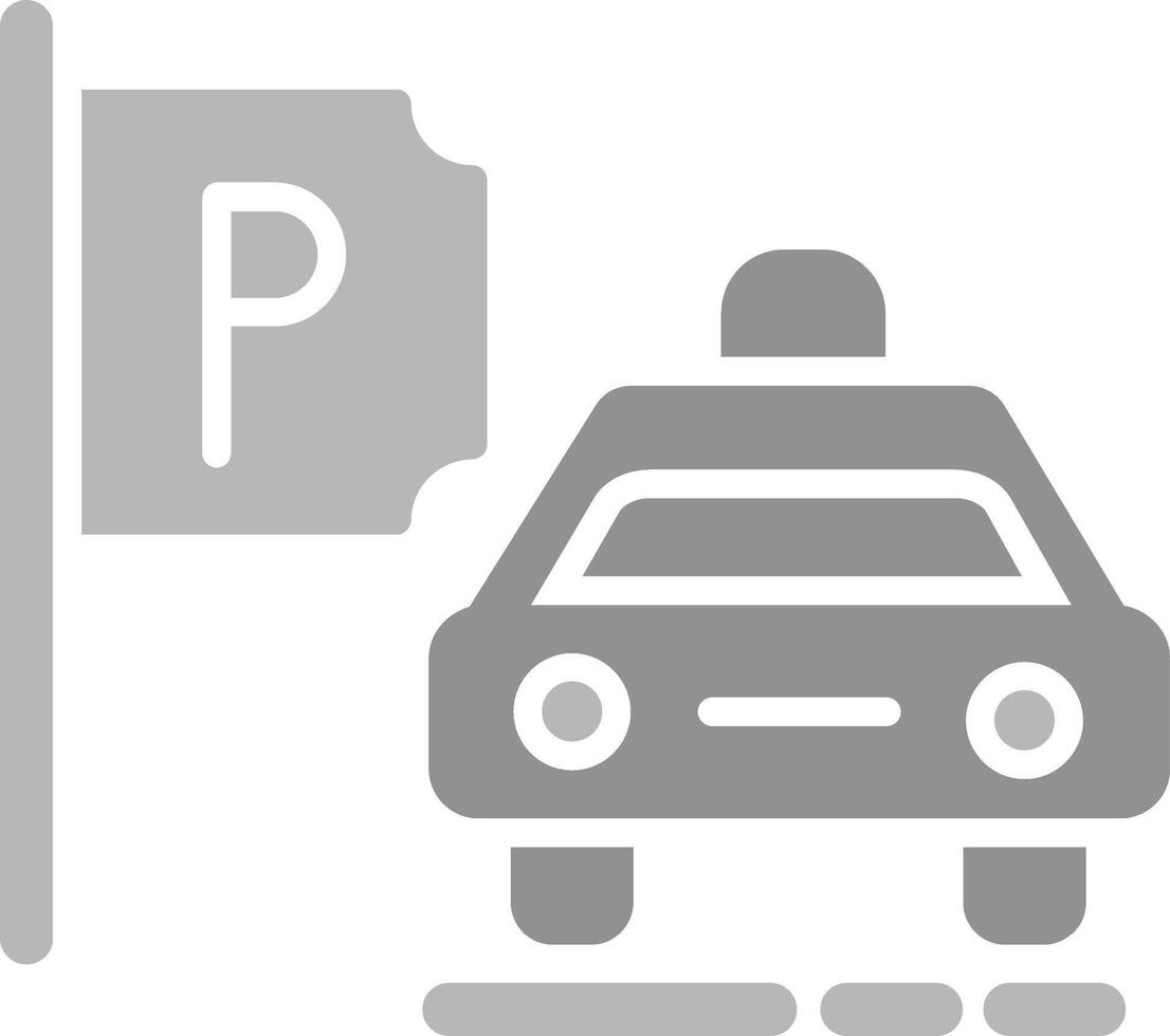 icono de vector de parada de taxi