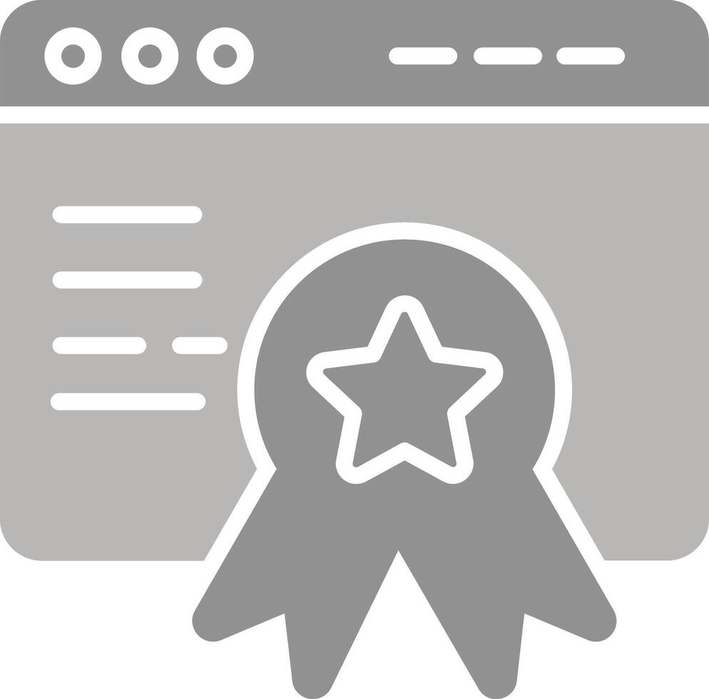 Web Award Vector Icon