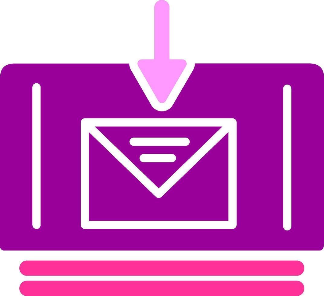 correo descargar vector icono