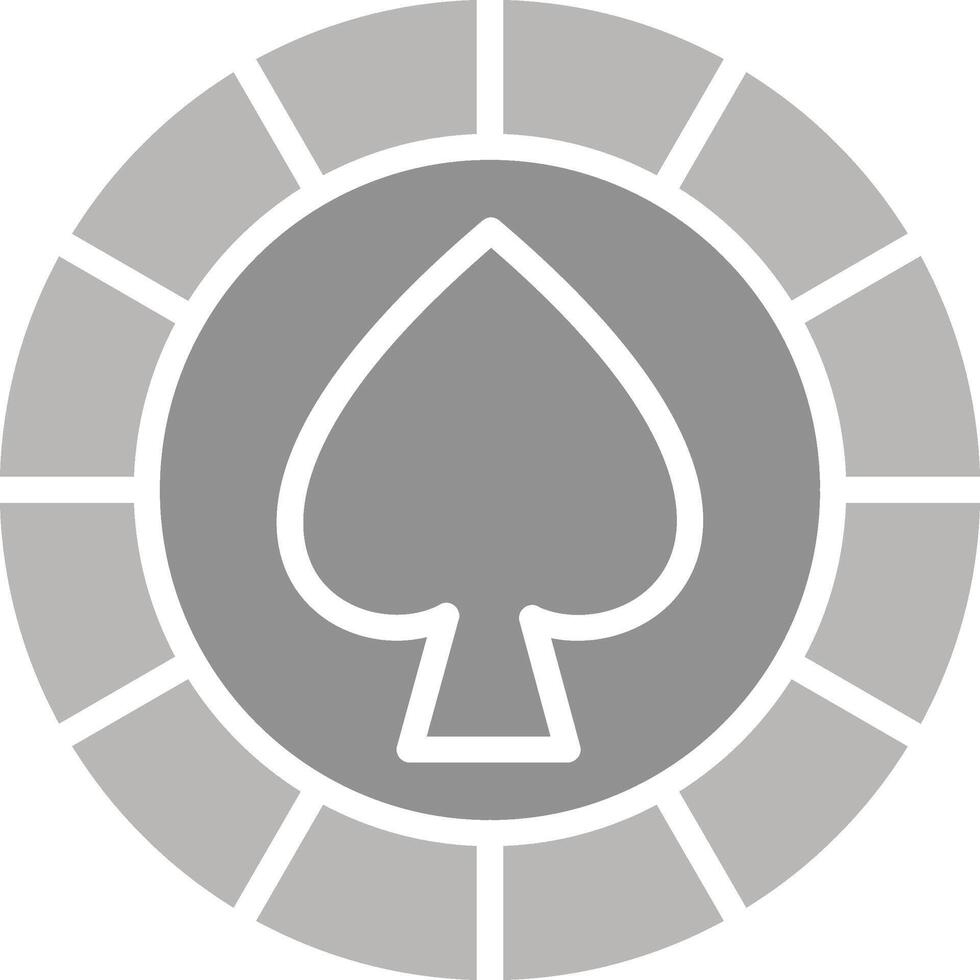 Spade Chip Vector Icon